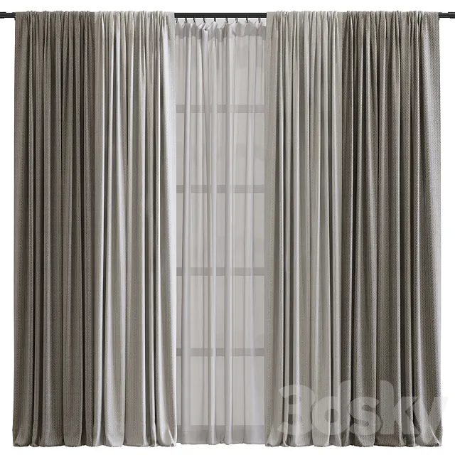 Curtain #647 3DS Max Model