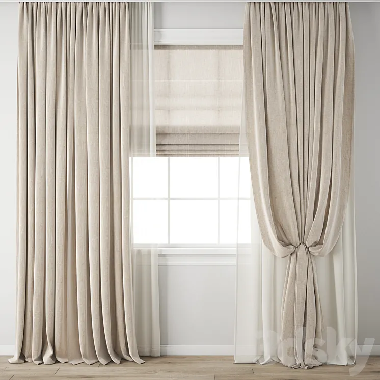 Curtain 665 3DS Max Model