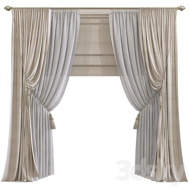 Curtain #687 3DS Max Model