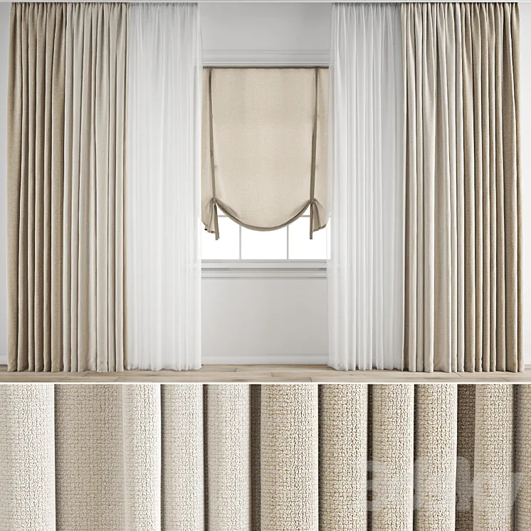 Curtain 702 3DS Max Model