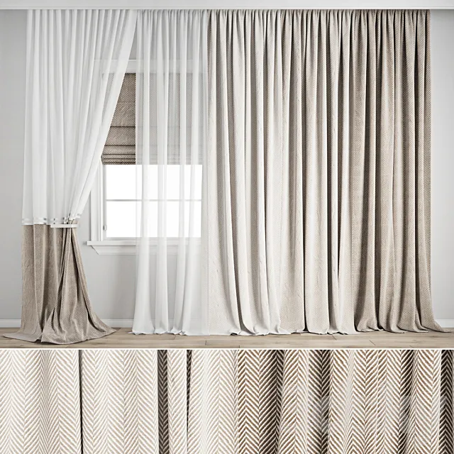 Curtain 717 3ds Max