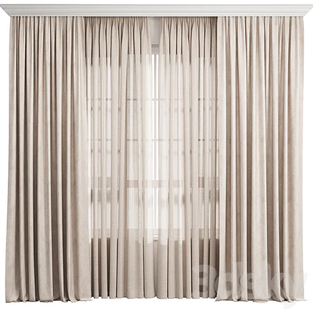 Curtain 75_ curtains 3dsMax Model