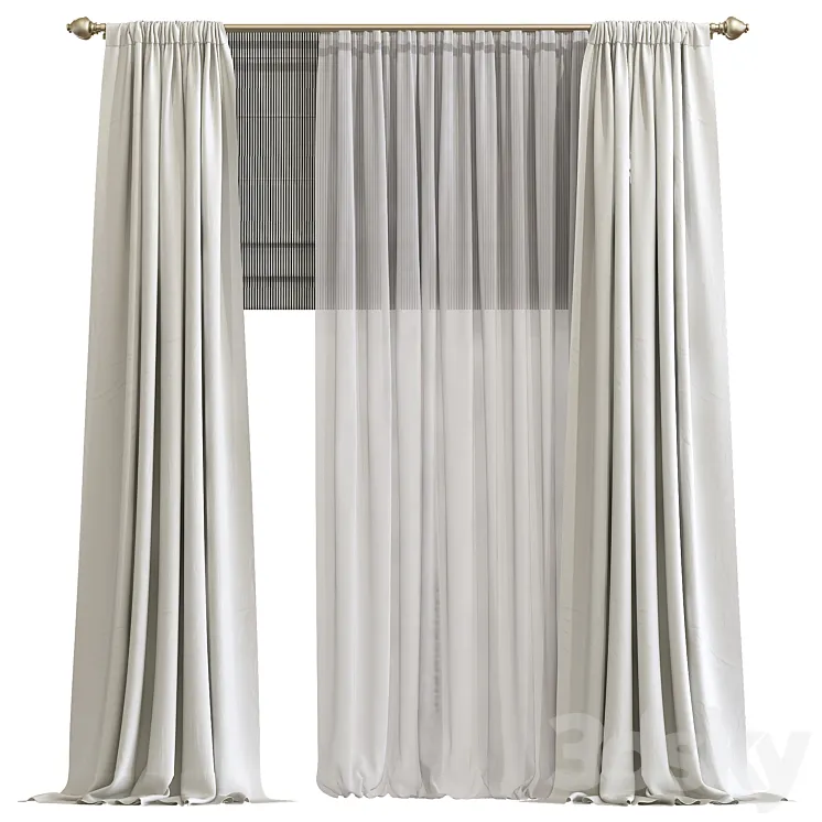Curtain 763 3DS Max Model