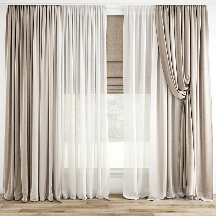 Curtain 780 3DS Max Model