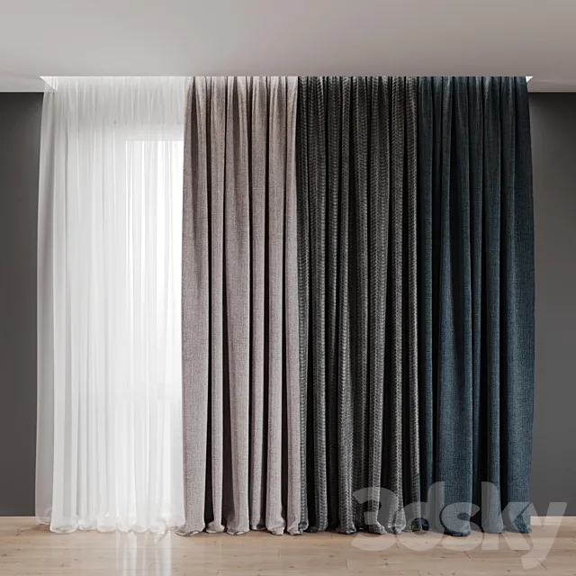 Curtain 8 3DS Max Model