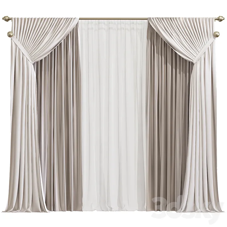 Curtain 830 3DS Max Model