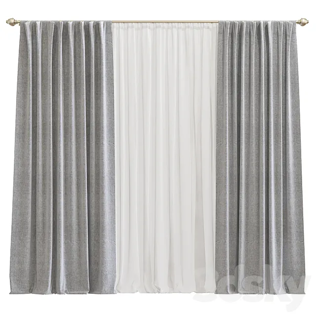 Curtain 843 3dsMax Model