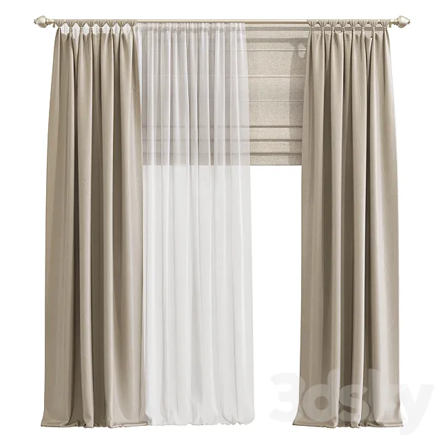 Curtain 857 3dsMax Model