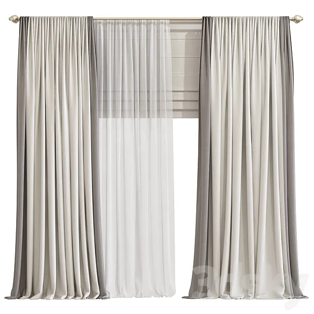 Curtain 866 3DS Max Model