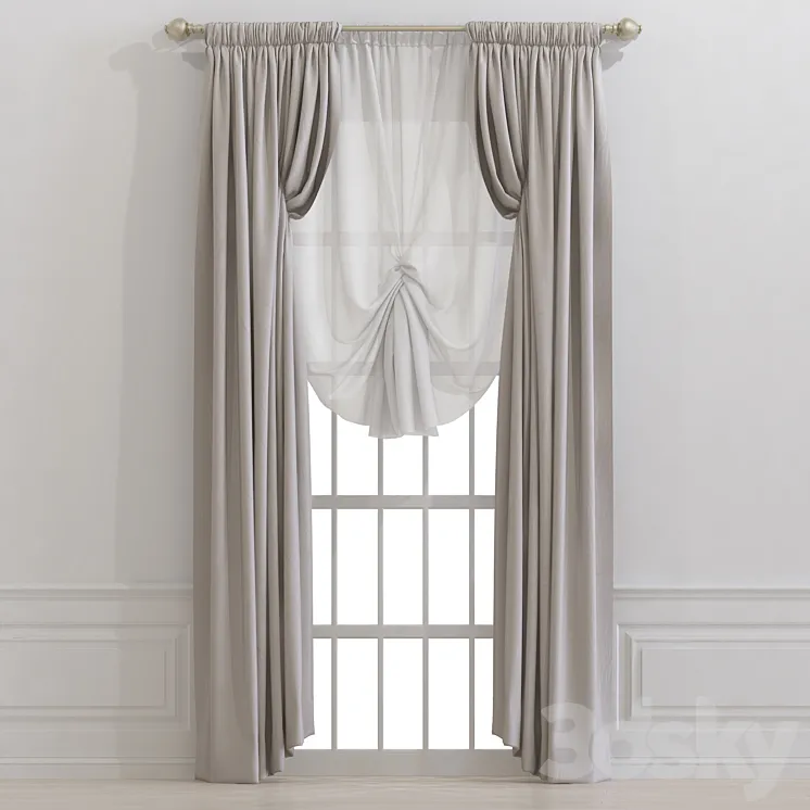 Curtain 890 3DS Max Model