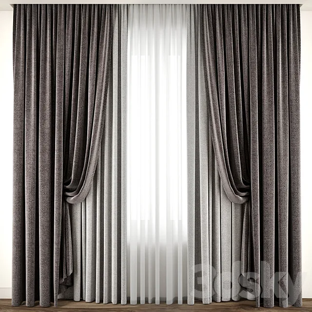 curtain 90 3ds Max