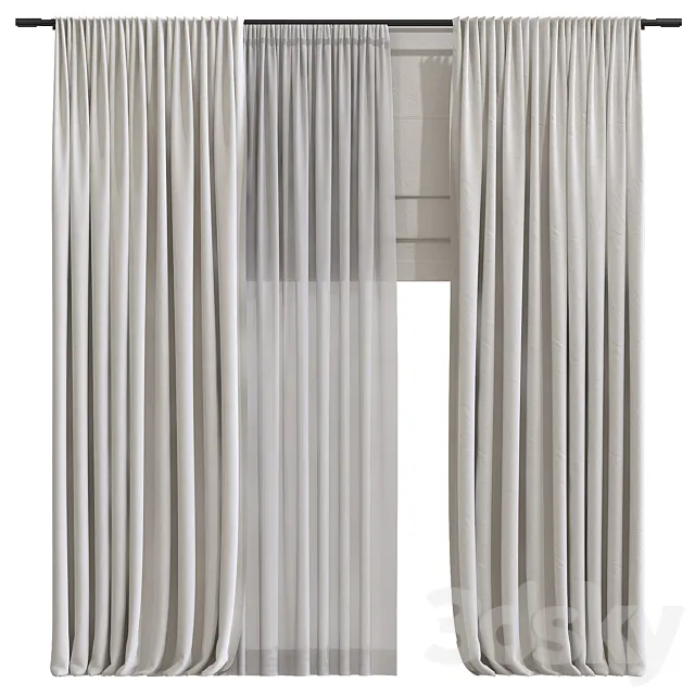 Curtain 968 3DS Max Model