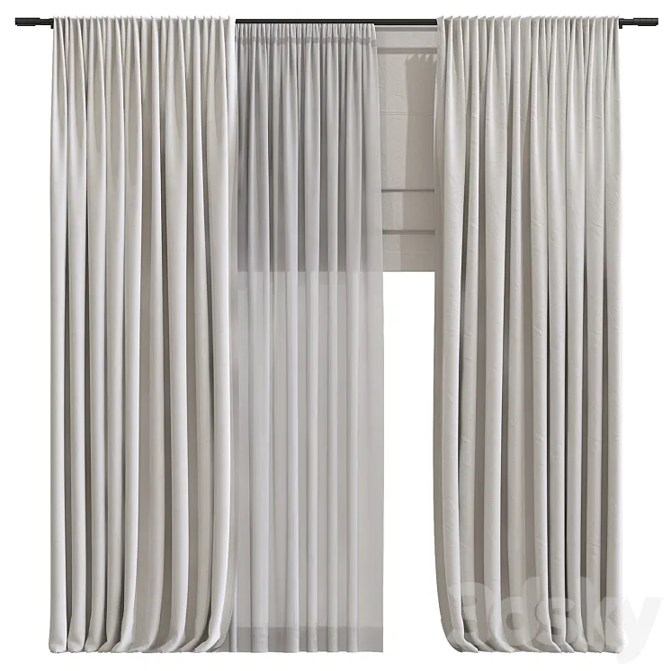 Curtain 968 3DS Max Model