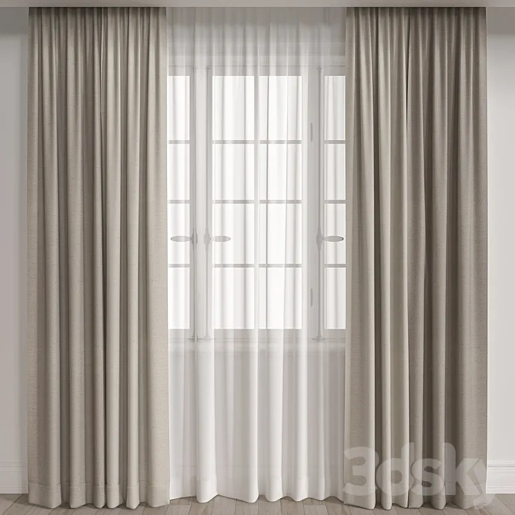 Curtain A004 3DS Max Model