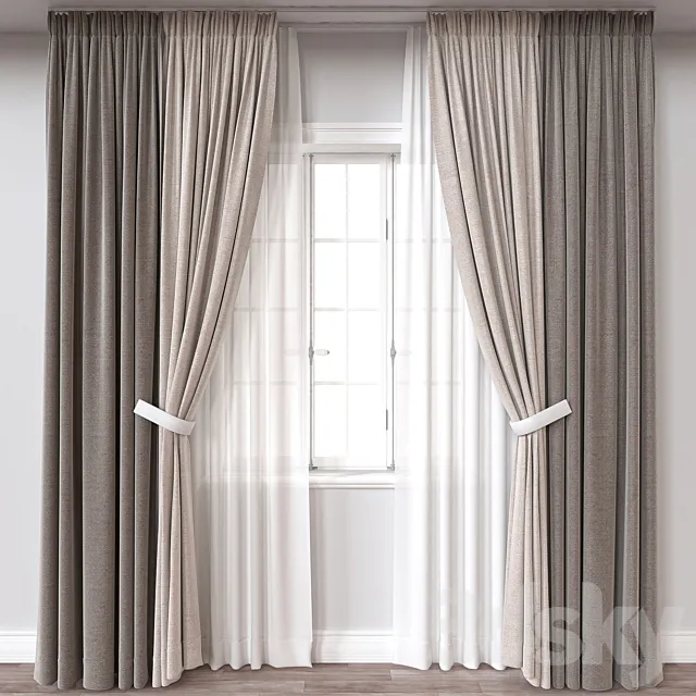 Curtain A166 3DS Max Model