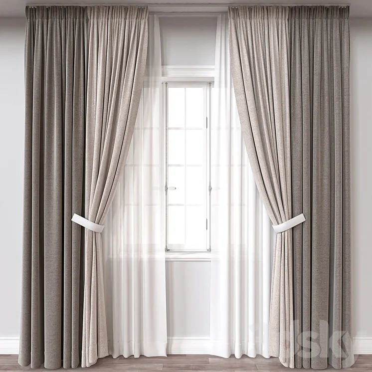 Curtain A166 3DS Max Model