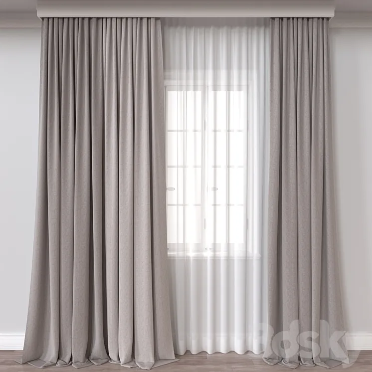 Curtain A351 3DS Max Model