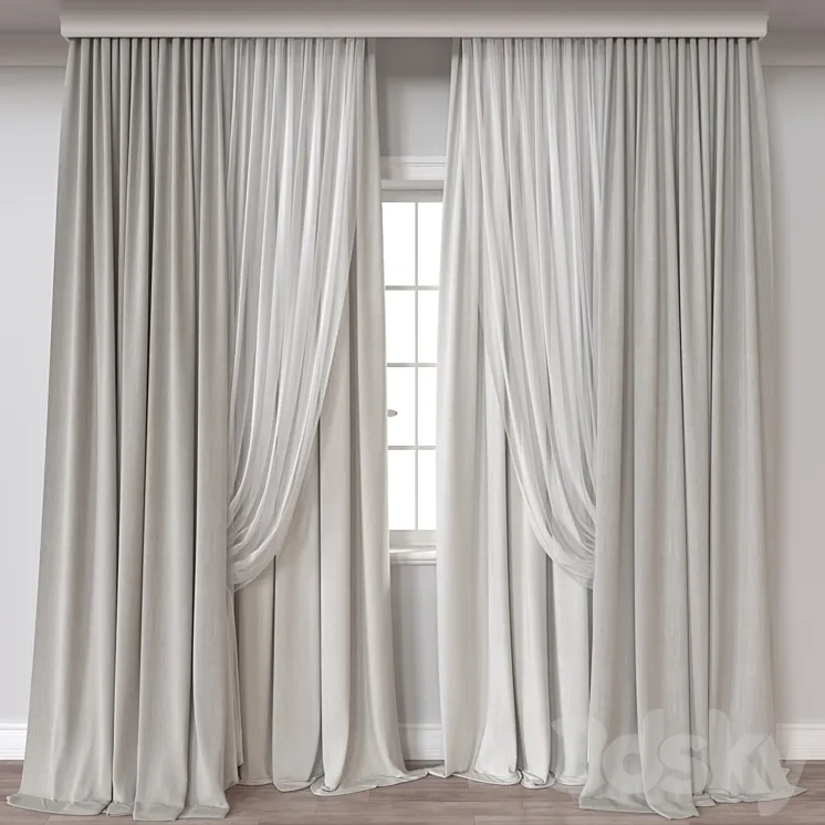 Curtain A410 3DS Max Model