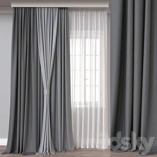 Curtain A478 3ds Max