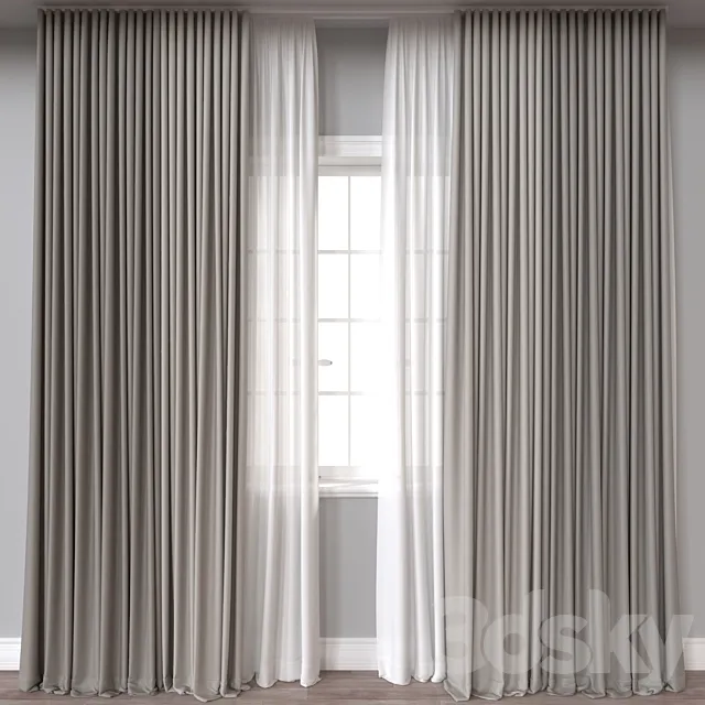 Curtain A535 3ds Max