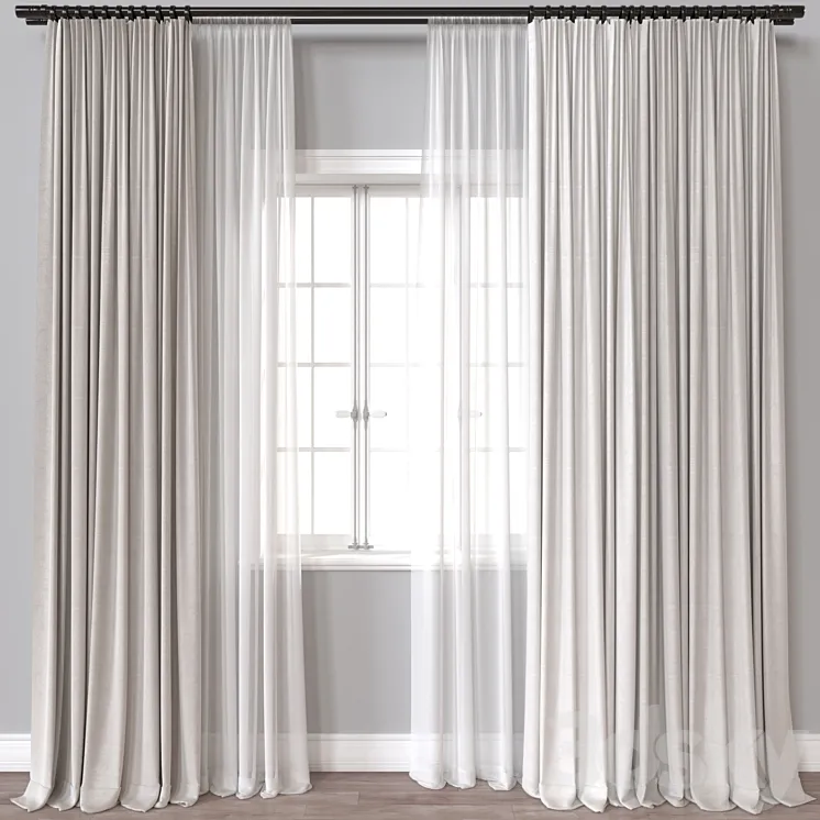 Curtain A570 3DS Max Model