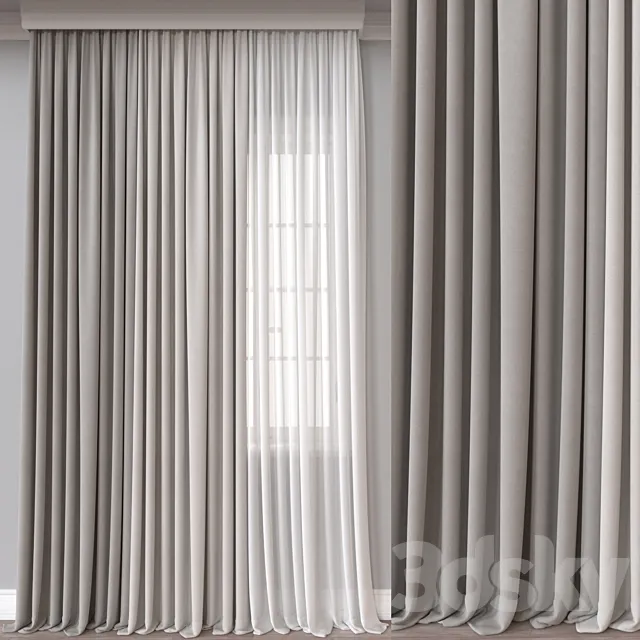 Curtain A586 3DS Max Model