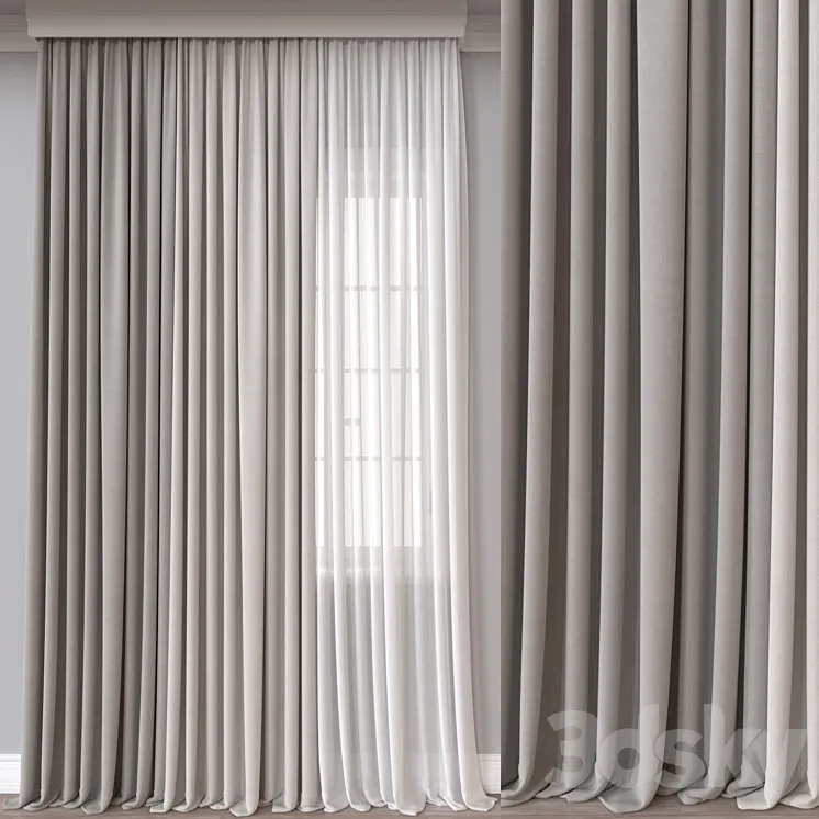 Curtain A586 3DS Max Model