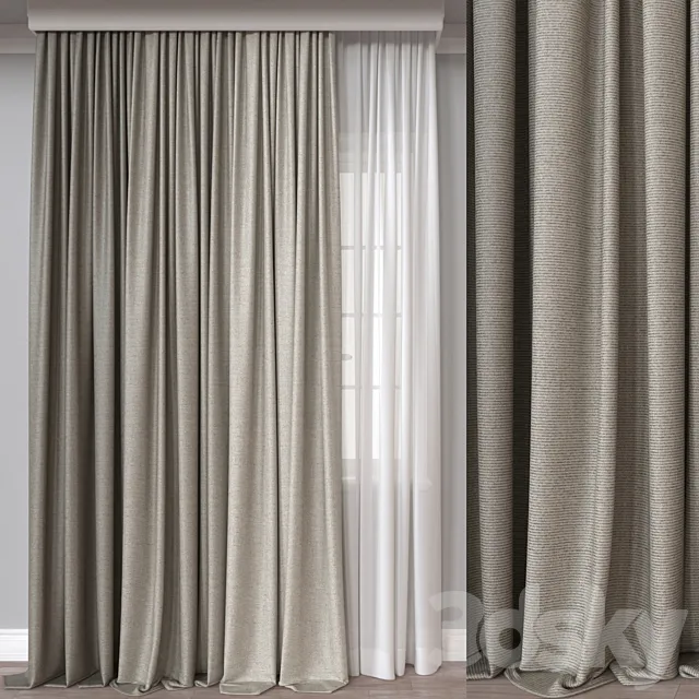 Curtain A651 3DS Max Model