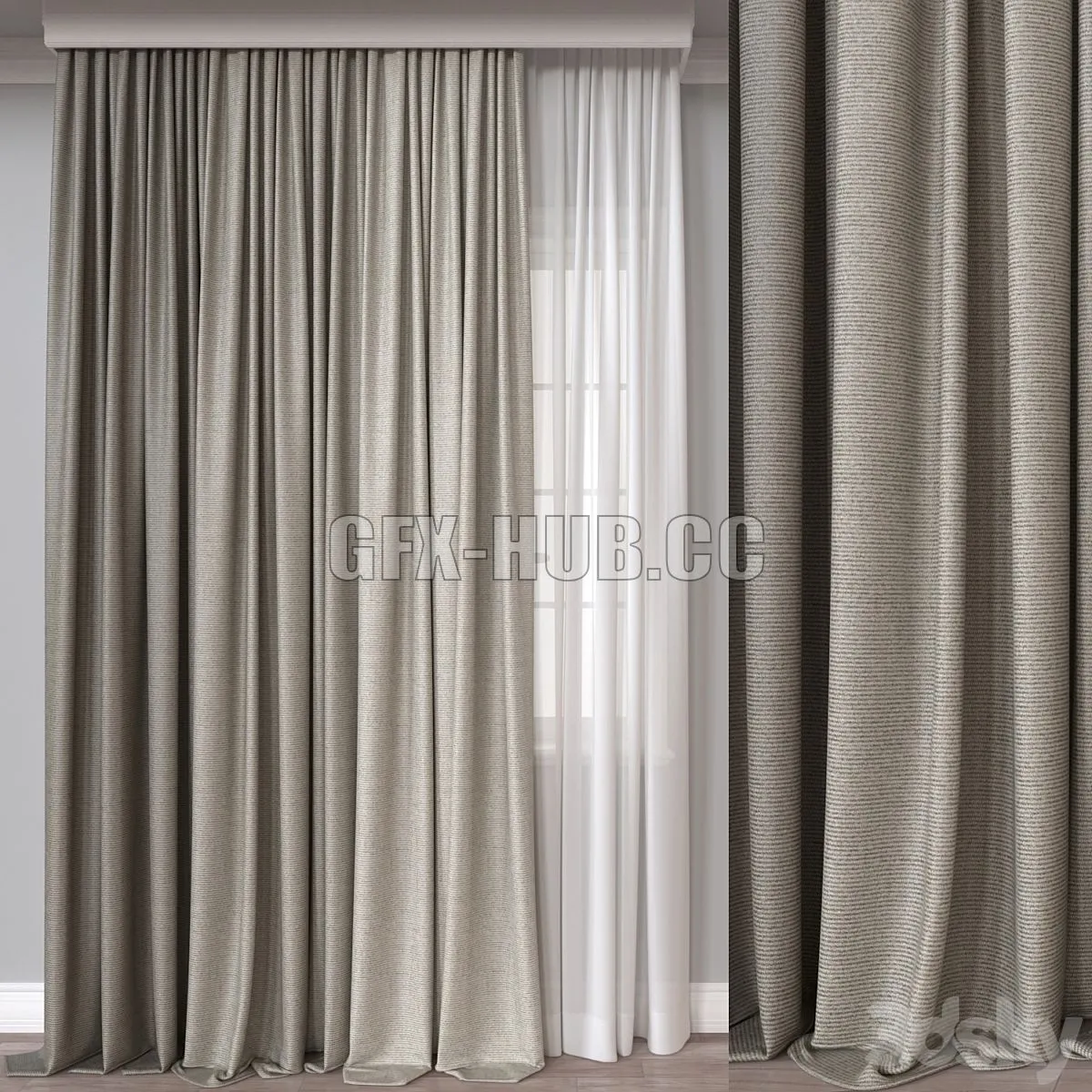 Curtain A651 3dsMax Model