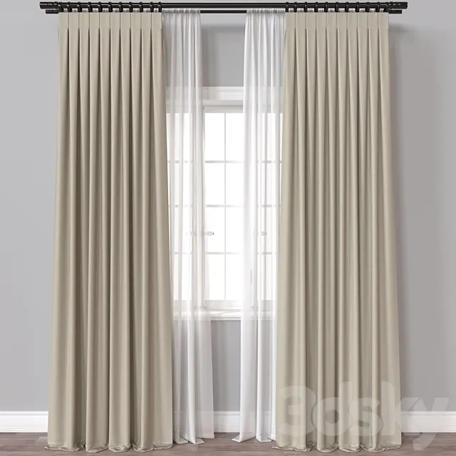 Curtain A655 3ds Max
