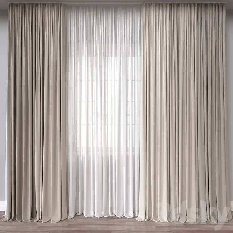 Curtain A704 3DS Max Model
