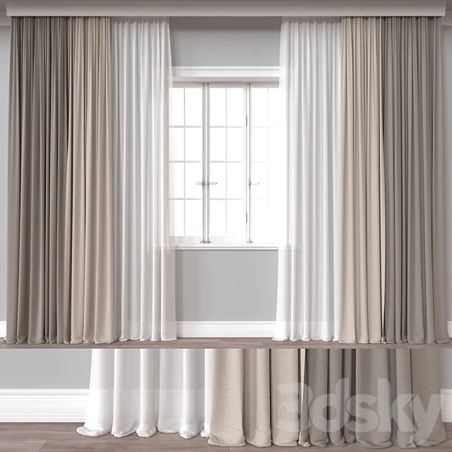 Curtain A818 3ds Max