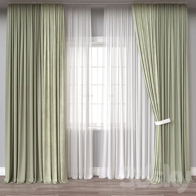 Curtain A823 3DS Max Model