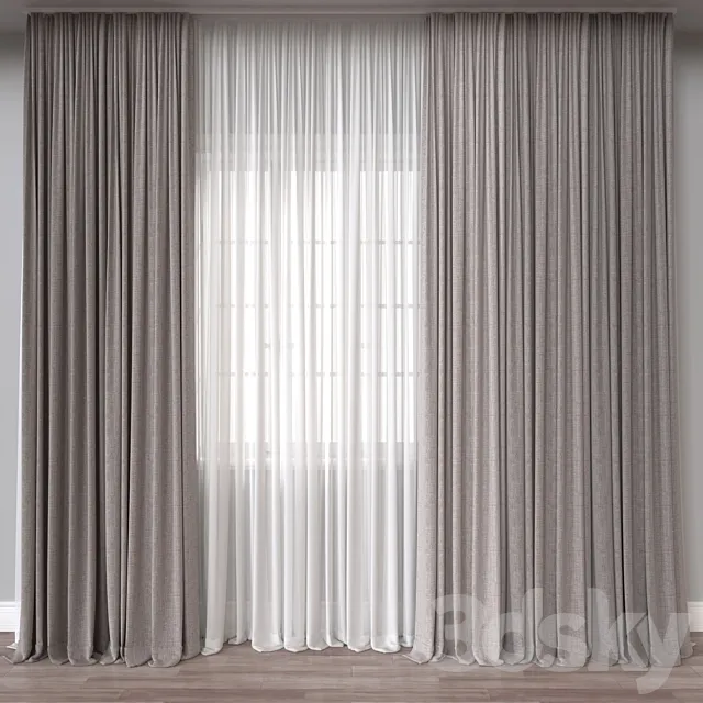 Curtain A824 3ds Max