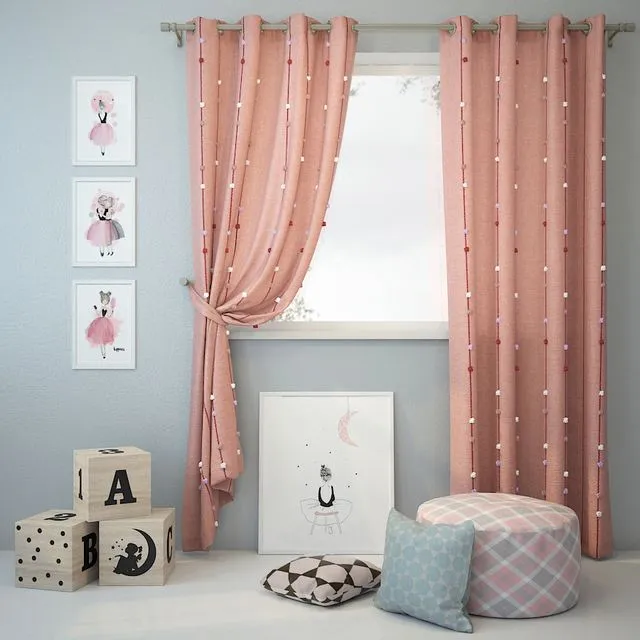 Curtain and decor 7 3dsMax Model
