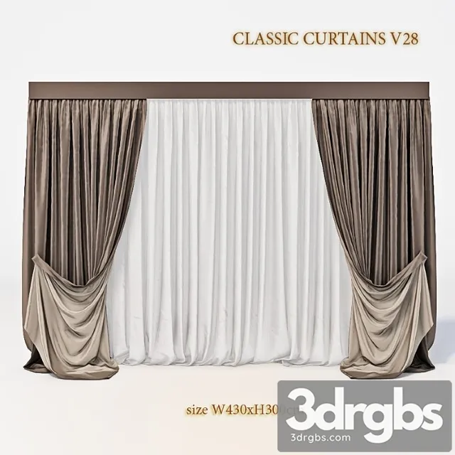 Curtain Classic B28 3dsmax Download