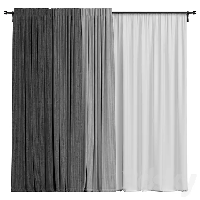 Curtain collection 3DS Max Model