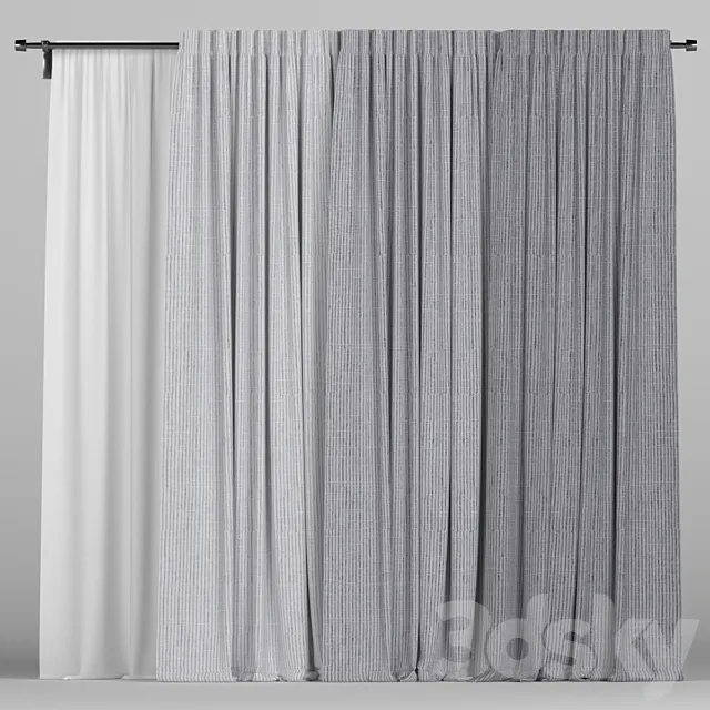 Curtain collection 3DS Max Model