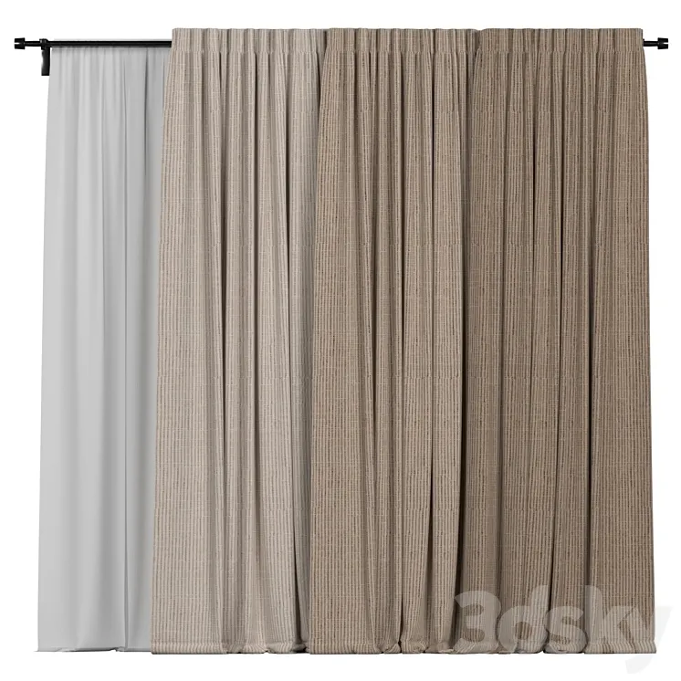 Curtain collection 3DS Max Model