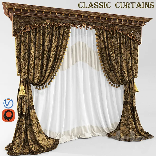 Curtain (curtain classik) 3DSMax File