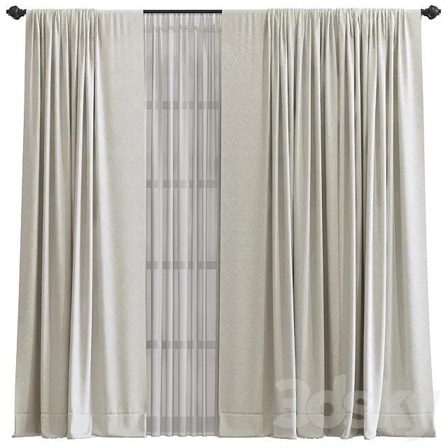 Curtain №672 3ds Max