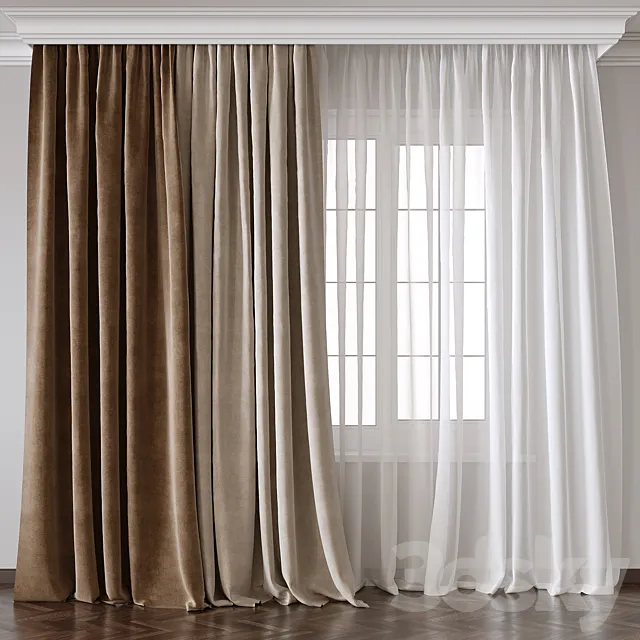 Curtain for Interior 004 3DS Max Model