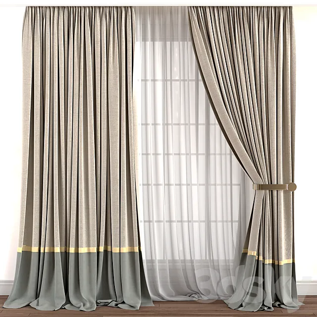 Curtain for Interior 015 3ds Max
