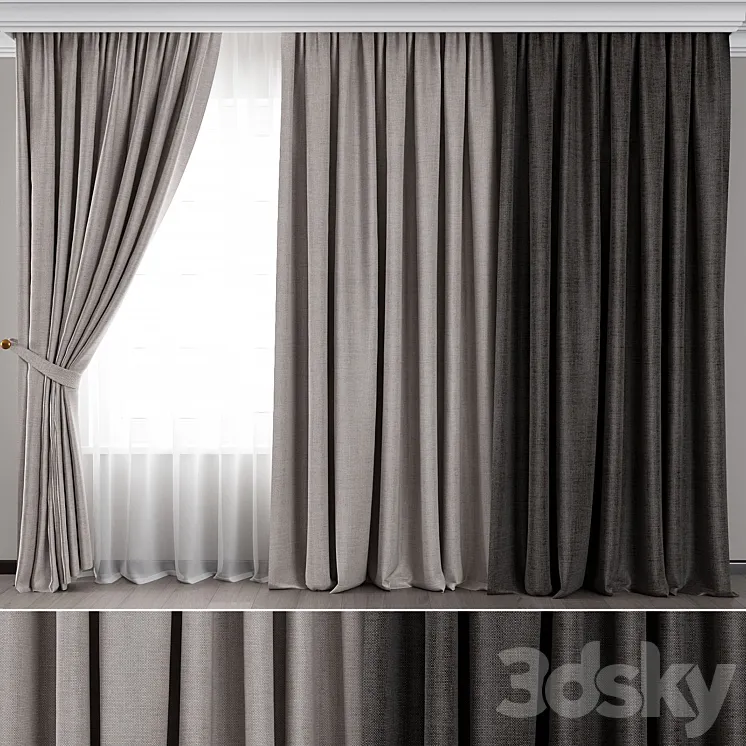 Curtain for Interior 029 3DS Max Model