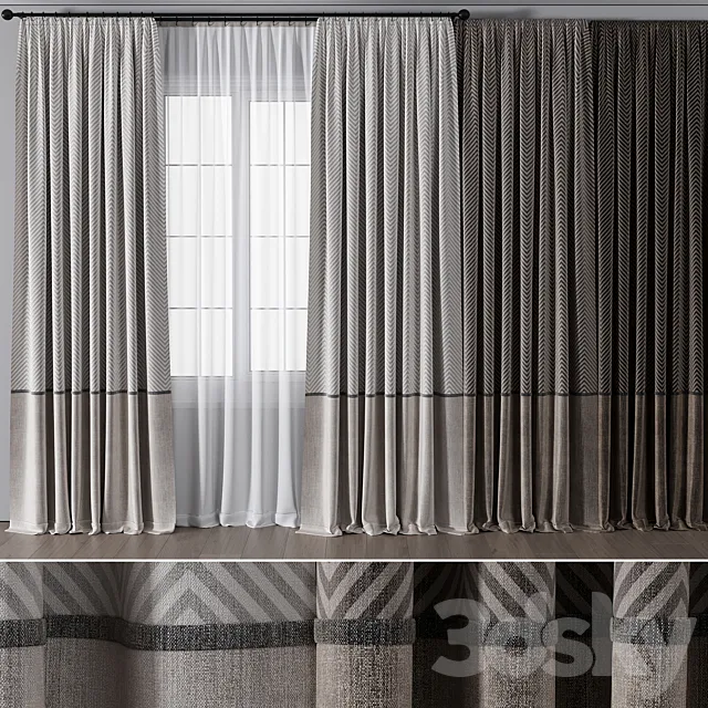 Curtain for Interior 067 3DS Max Model