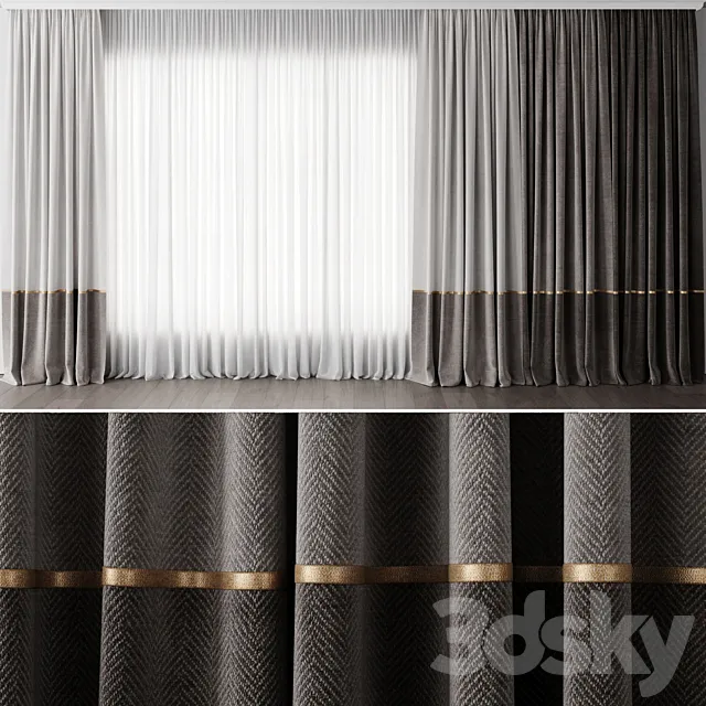 Curtain for Interior 088 3DS Max Model