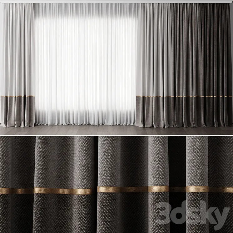 Curtain for Interior 088 3DS Max Model