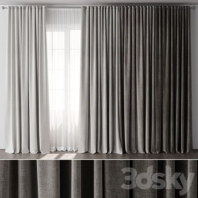 Curtain for Interior 093 3ds Max