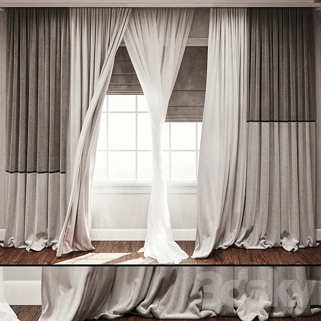 Curtain for Interior 1 3ds Max