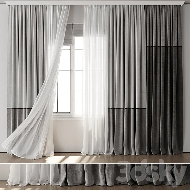 Curtain for Interior 125 3ds Max